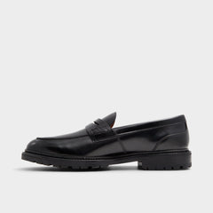 Black Aleris Black Men's Dress Shoes - Loafer, Lug sole | Aldo