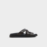 Dark Brown Kairo Dark Brown Men's Sandals & Slides - Slide sandal | Aldo