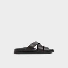 Dark Brown Kairo Dark Brown Men's Sandals & Slides - Slide sandal | Aldo