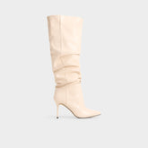 Cream Daroba in Cream - Over-the-knee boot, Stiletto heel | Aldo