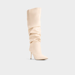Cream Daroba in Cream - Over-the-knee boot, Stiletto heel | Aldo