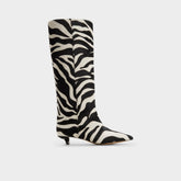 White/black Gabelia in White Black - Knee-high boot, Kitten heel | Aldo