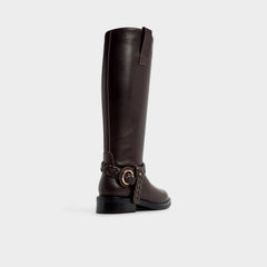 Dark brown Philippa in Dark Brown - Riding boot, Block heel | Aldo