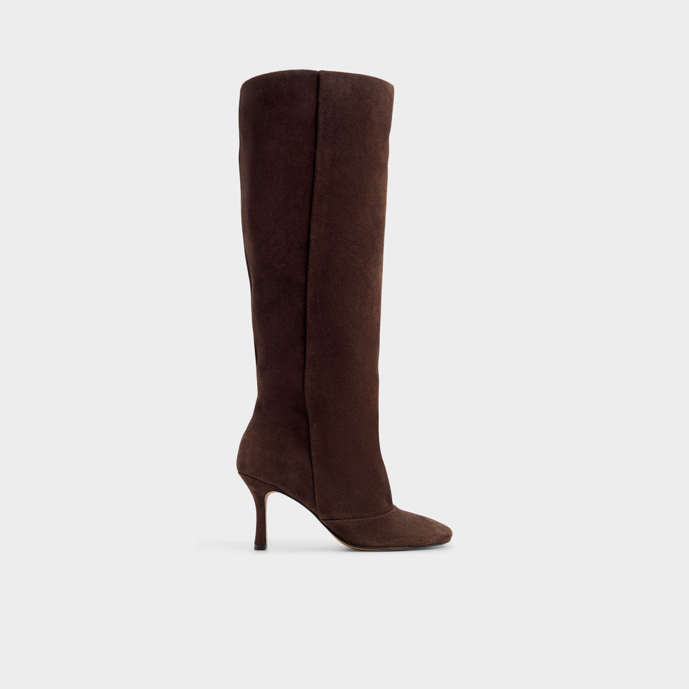 Dark Brown Frankey in Dark Brown - Knee-high boot, Stiletto heel | Aldo