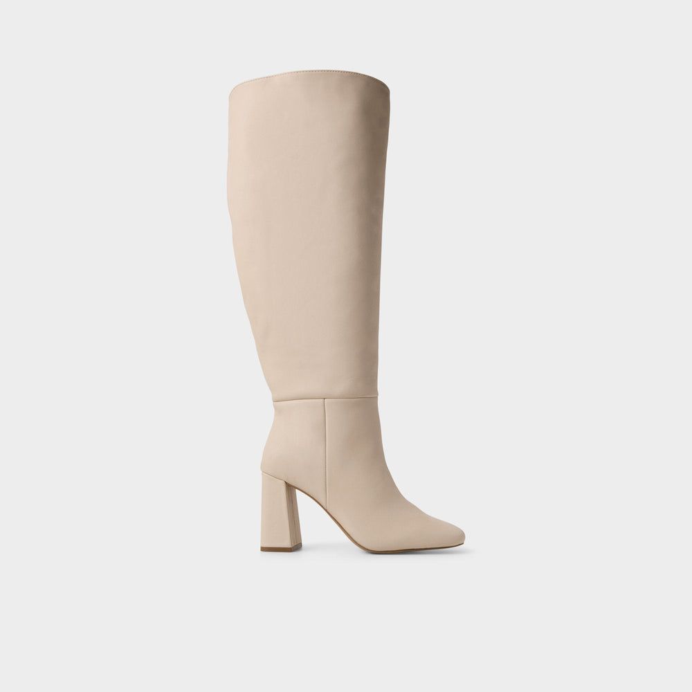 Cream Helana in Wc Cream - Knee-high boot, Block heel | Aldo