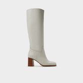 White/bone Elyze in White Bone - Knee-high boot, Block heel | Aldo
