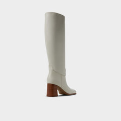 White/bone Elyze in White Bone - Knee-high boot, Block heel | Aldo