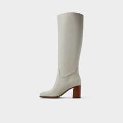 White/bone Elyze in White Bone - Knee-high boot, Block heel | Aldo