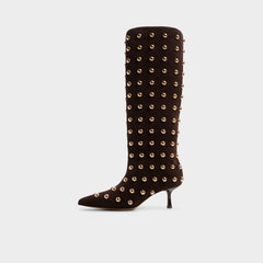 Medium Brown Selora in Medium Brown - Knee-high boot, Stiletto heel | Aldo