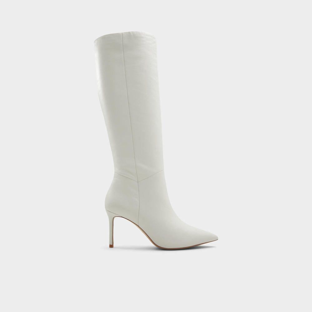 White/Bone Laroche-wc White/Bone Women's Tall Boots - Knee-high boot, Stiletto heel | Aldo