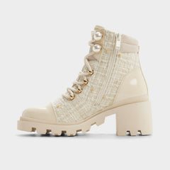 Other white Mariettia in Other White - Lace-up boot, Lug sole | Aldo