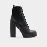Black Rebellious Black Women's Combat boots - Combat ankle boot, Lug sole | Aldo