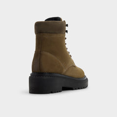Dark green Lewellan in Dark Green - Hiking boot, Lug sole | Aldo