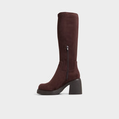 Dark Brown Auster in Dark Brown - Knee-high boot, Platform | Aldo
