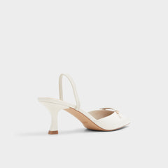 White/bone Nailah White/Bone Women's Kitten heels - Slingback heel, Kitten heel | Aldo