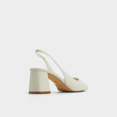 White/bone Uliana White/Bone Women's Slingbacks - Slingback heel, Block heel | Aldo