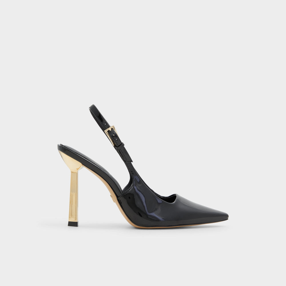 Black Marysa Black Women's Slingbacks - Slingback heel, Stiletto heel | Aldo