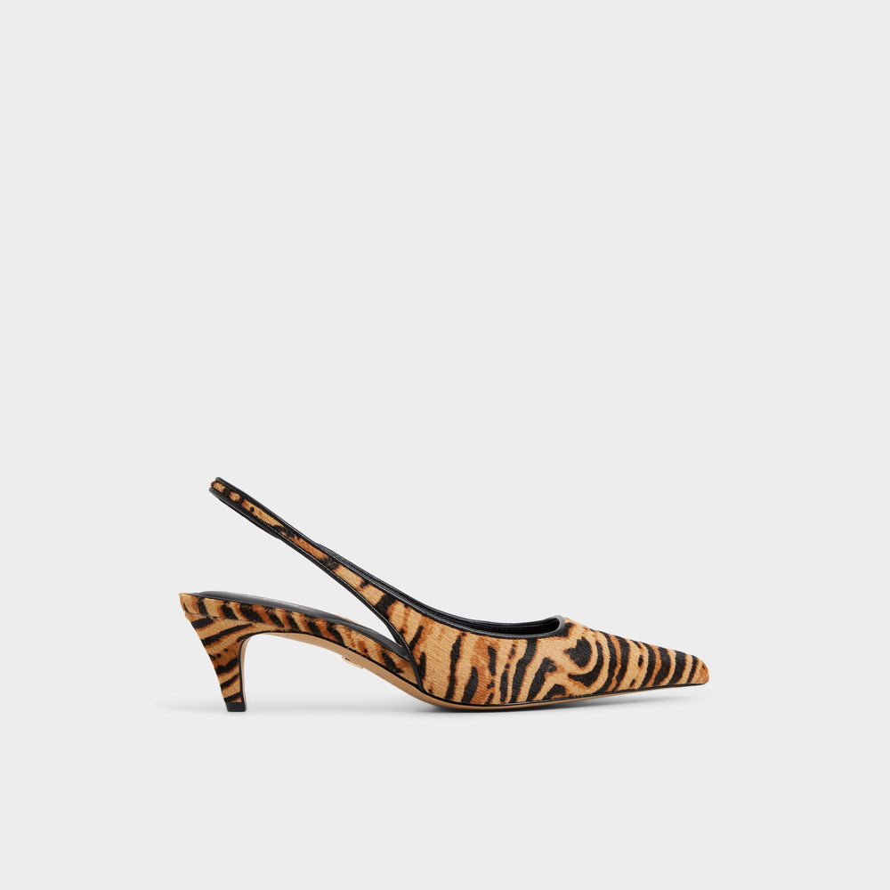 Open Brown Leanah in Open Brown - Slingback heel, Kitten heel | Aldo