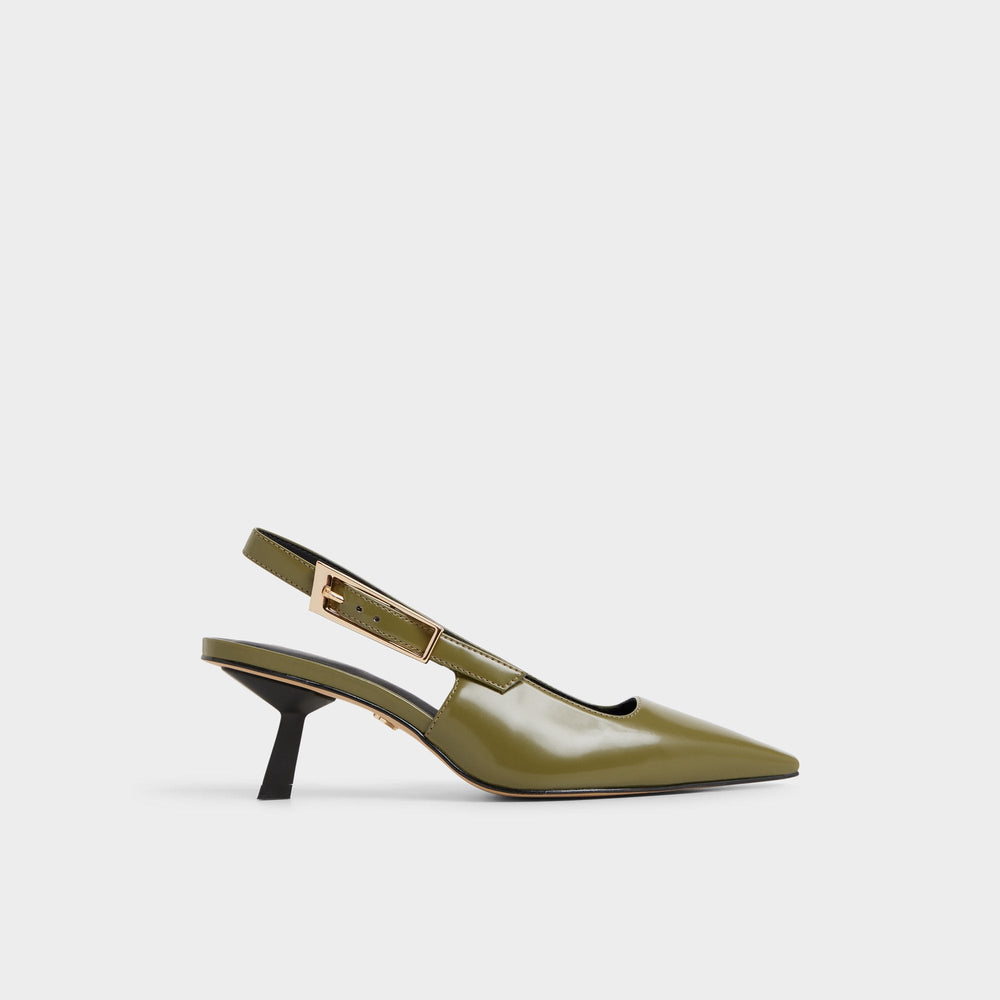 Khaki Nealie in Khaki 14139074 - Slingback heel, Kitten heel | Aldo