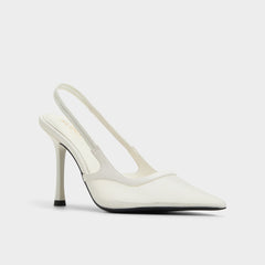 White Evania White Women's Slingbacks - Slingback heel | Aldo