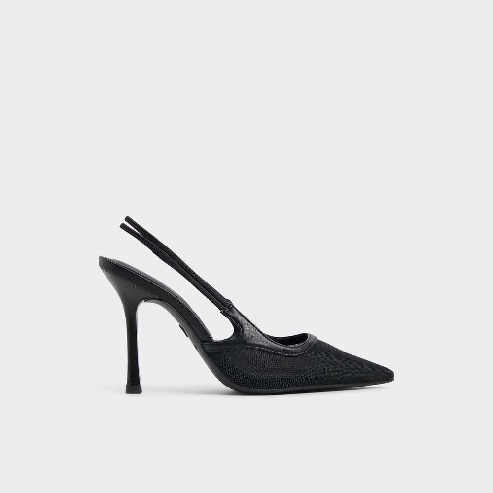 Black Evania Black Women's Slingbacks - Slingback heel | Aldo