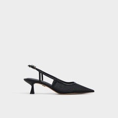 Black Maxina Black Women's Kitten heels - Slingback heel, Kitten heel | Aldo