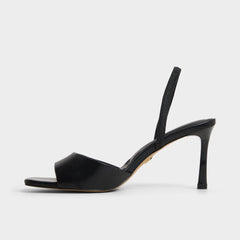 Black Andya Black Women's Strappy sandals - Slingback heeled sandal, Stiletto heel | Aldo