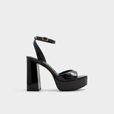Black Valoria Black Women's Platform sandals - Strappy heeled sandal, Platform | Aldo