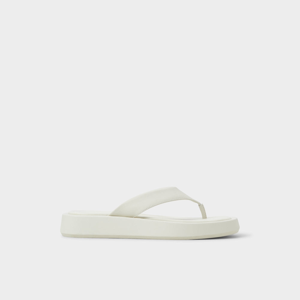White/bone Grettle White/Bone Women's Flats - Flip flop, Flatform | Aldo