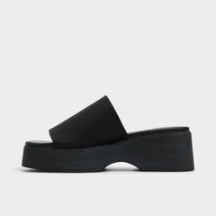 Black Yassa Black Women's Wedges - Wedge sandal | Aldo