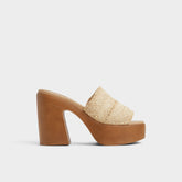 Natural Maysee Natural Women's Platform sandals - Heeled mule, Platform | Aldo