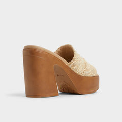 Natural Maysee Natural Women's Platform sandals - Heeled mule, Platform | Aldo