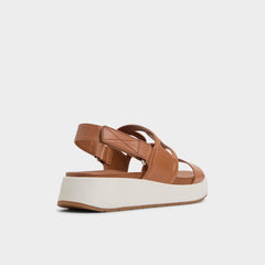 Medium Brown Onuvia Medium Brown Women's Footbed sandals - Footbed sandal, Flatform | Aldo