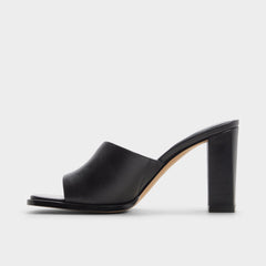 Black Re in Sophia Black - Heeled mule, Block heel | Aldo
