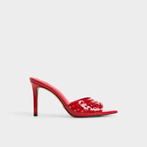 Medium red Lovemule in Medium Red - Heeled mule, Stiletto heel | Aldo