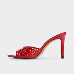 Medium red Lovemule in Medium Red - Heeled mule, Stiletto heel | Aldo
