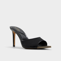 Black Anniebrilden Black Women's Heeled mules - Heeled mule, Stiletto heel | Aldo