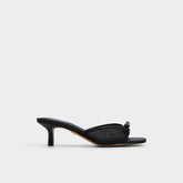 Black Begoniaa Black Women's Heeled mules - Heeled mule, Kitten heel | Aldo