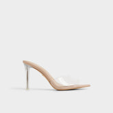 Beige Anitabrilden Beige Women's Mule slides - Heeled mule, Stiletto heel | Aldo