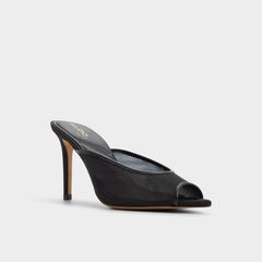 Black Elennah in Black 14161302 - Heeled mule, Stiletto heel | Aldo