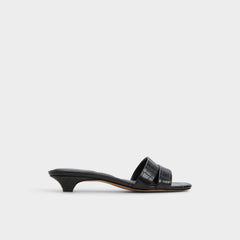 Black Scarletta Black Women's Heeled mules - Heeled mule, Kitten heel | Aldo