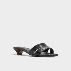 Black Scarletta Black Women's Heeled mules - Heeled mule, Kitten heel | Aldo