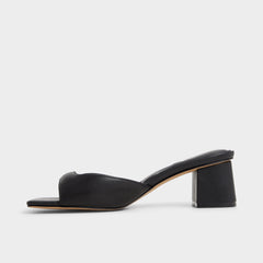 Black Aneky in Black - Heeled mule, Block heel | Aldo