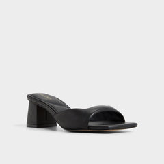 Black Aneky in Black - Heeled mule, Block heel | Aldo