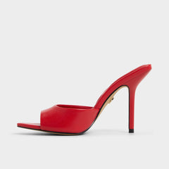 Bright Red Madelan in Bright Red - Heeled mule, Stiletto heel | Aldo