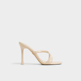 Light Beige Velaia Light Beige Women's Heeled mules - Heeled mule, Stiletto heel | Aldo