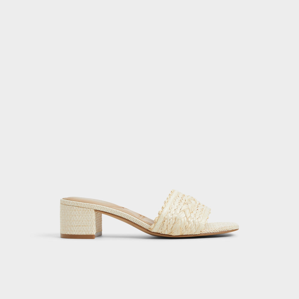 Natural Claudina Natural Women's Block heels - Heeled mule, Block heel | Aldo