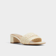 Natural Claudina Natural Women's Block heels - Heeled mule, Block heel | Aldo