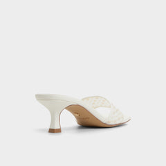 White Pearlia White Women's Heeled mules - Heeled mule | Aldo