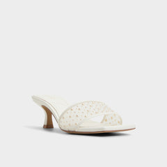 White Pearlia White Women's Heeled mules - Heeled mule | Aldo